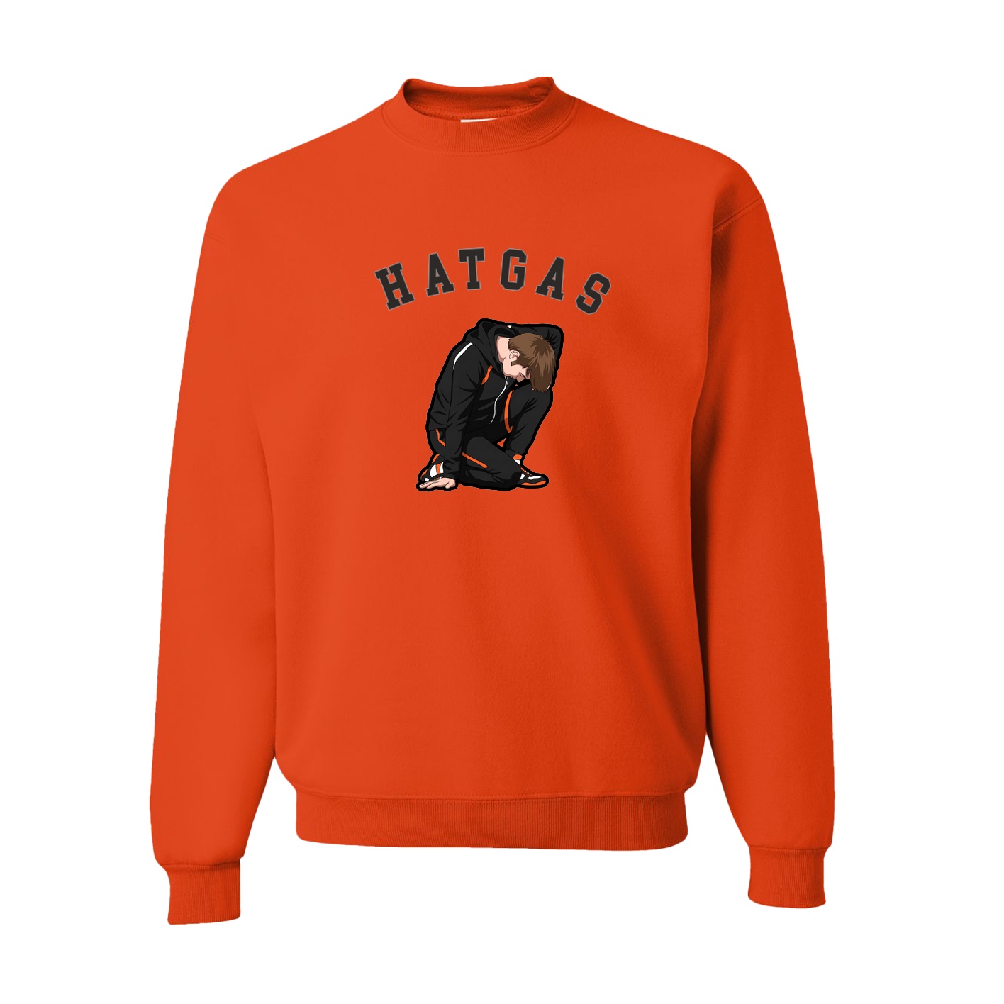 Fleece Crew — Shirsey Arch in Orange