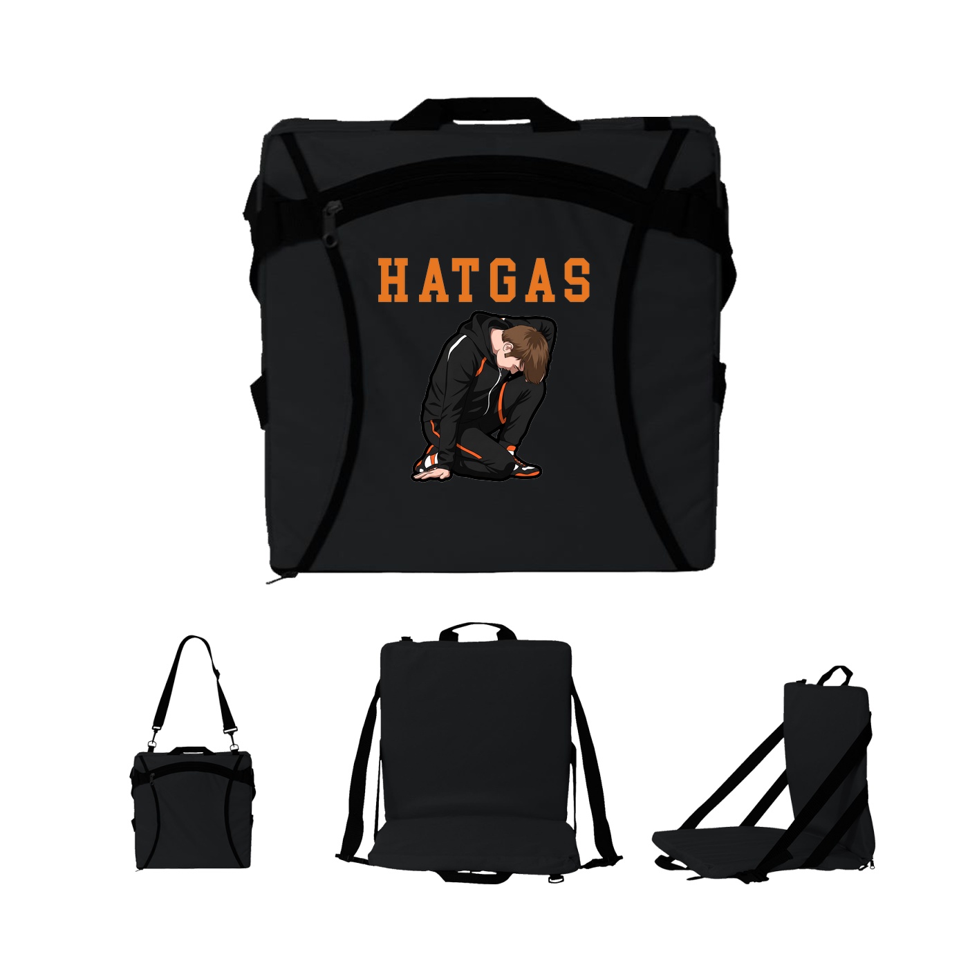 Folding Stadium Seat — Shirsey in Black