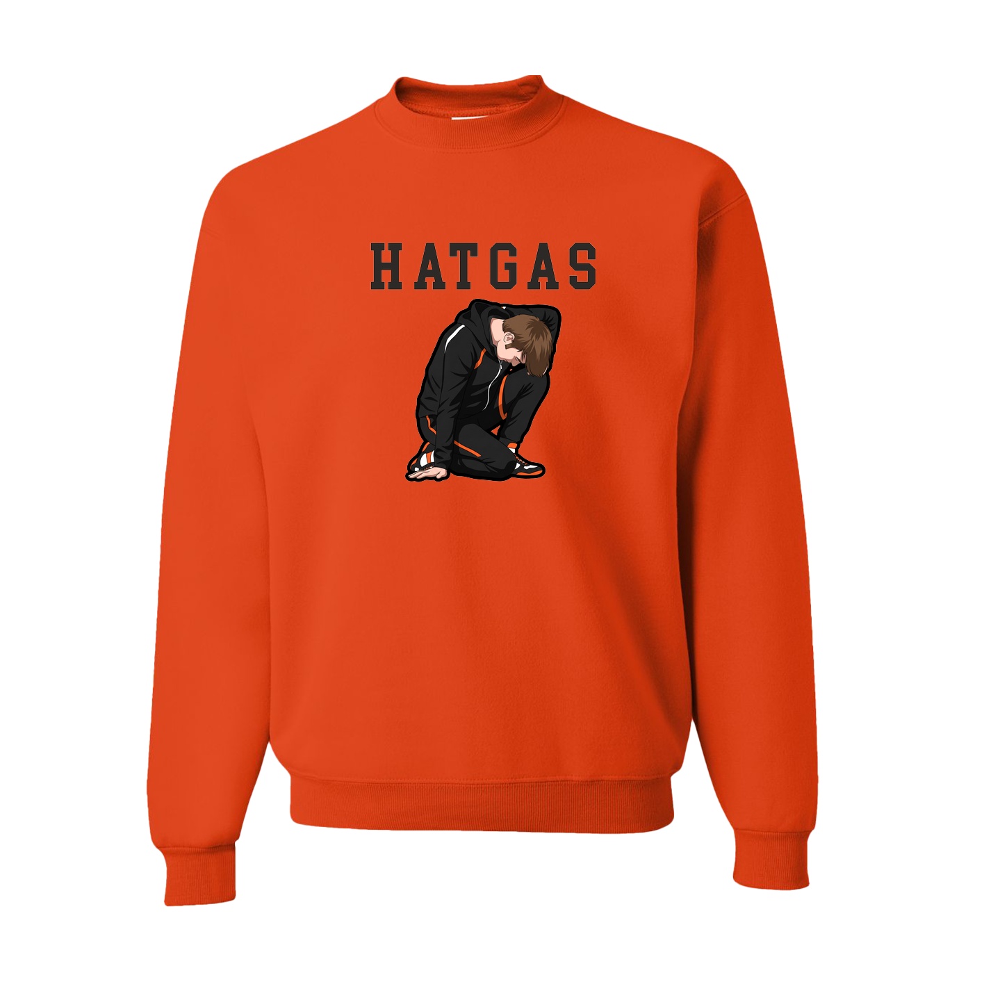 Fleece Crew — Shirsey in Orange