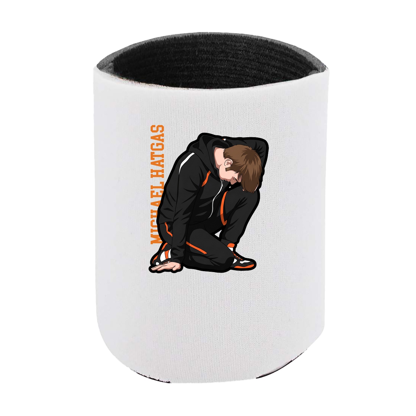 Can Holder — Name Vertical in White