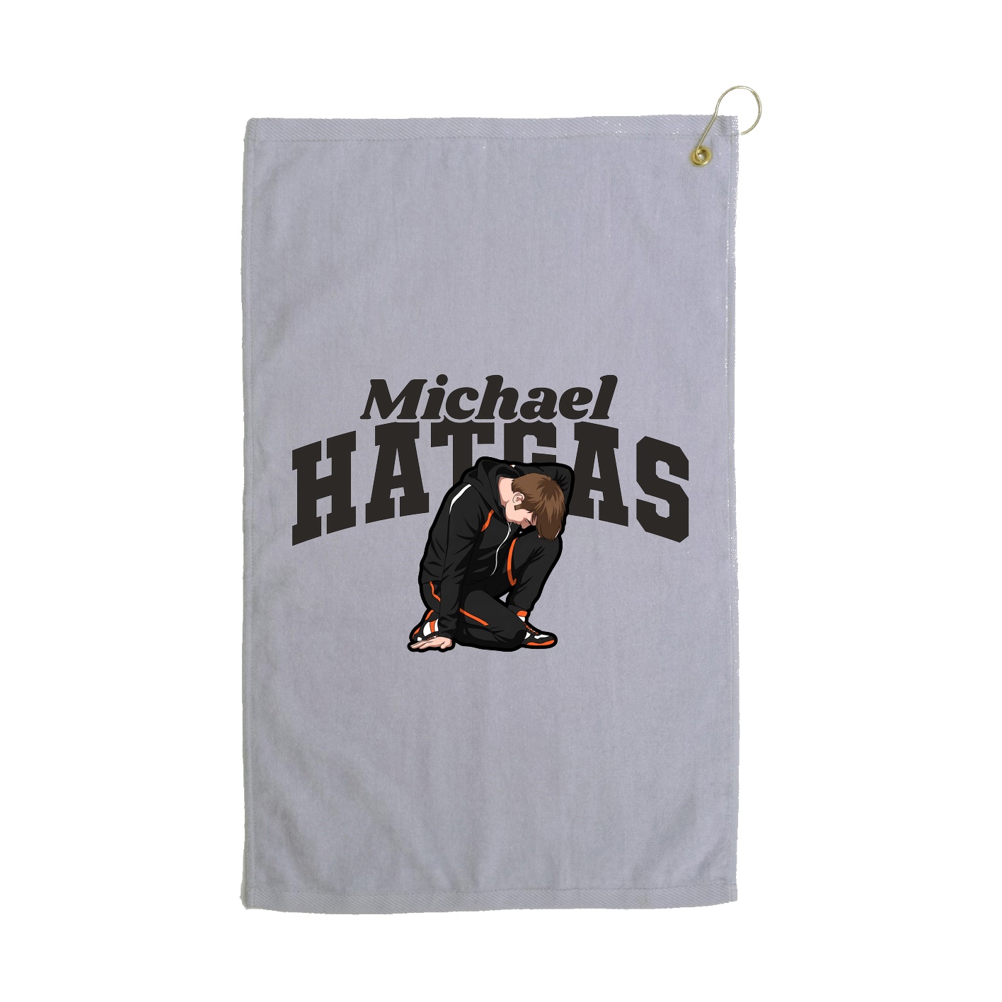 Golf Towel — Signature Arch in Grey