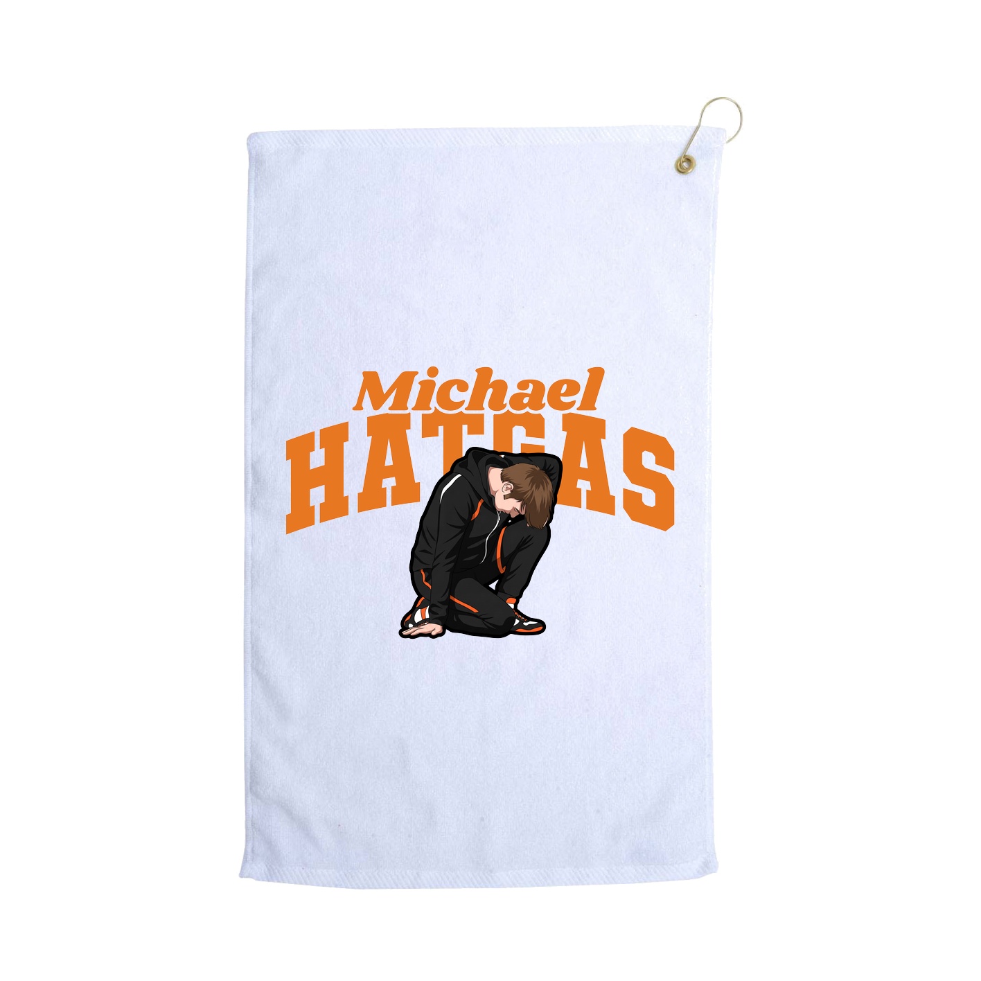 Golf Towel — Signature Arch in White