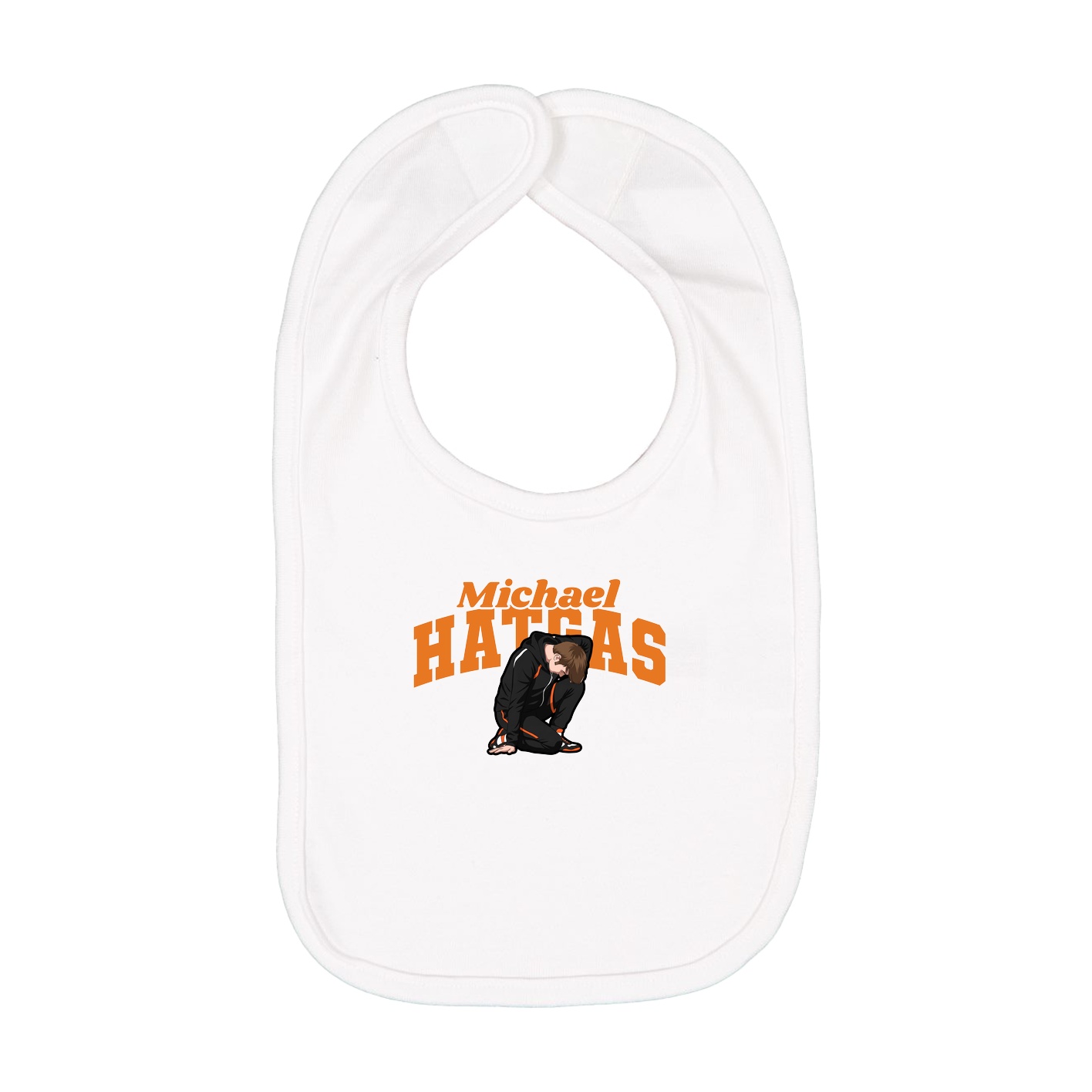 Infant Bib — Signature Arch in White