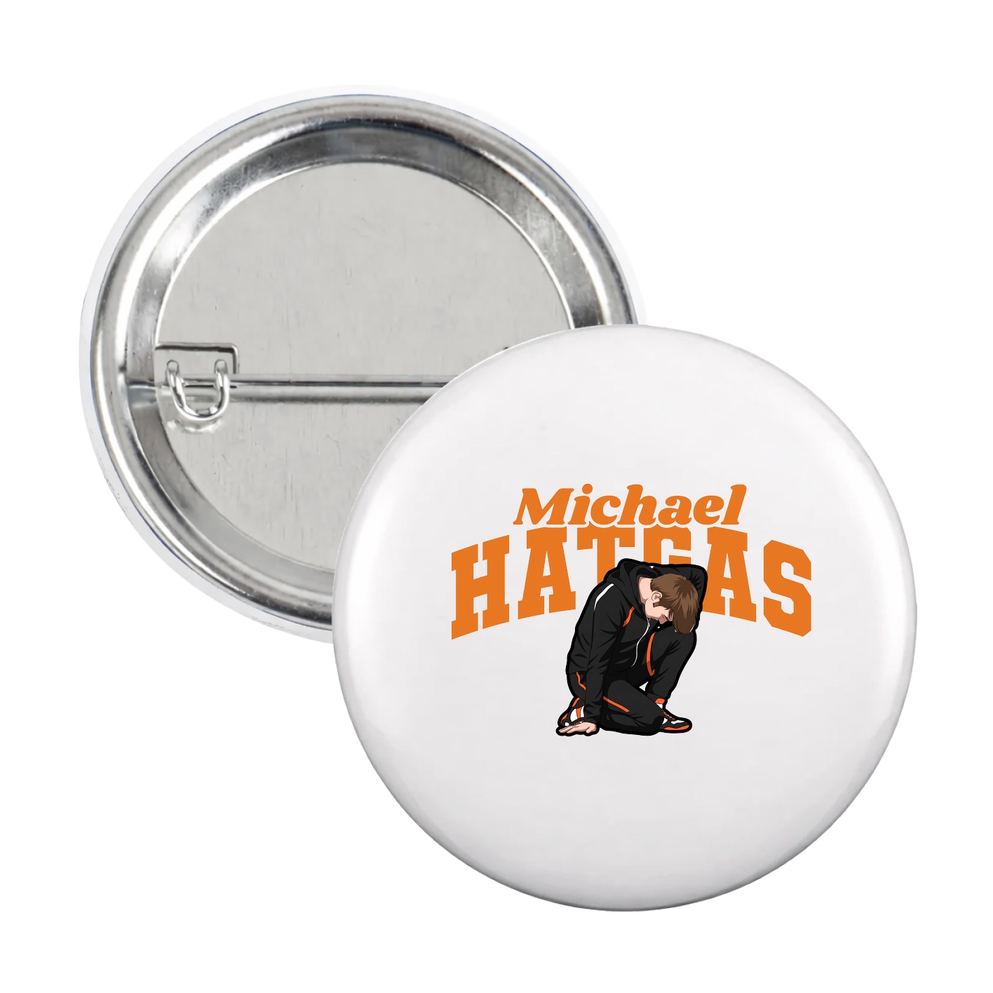 Game Day Button — Signature Arch in White