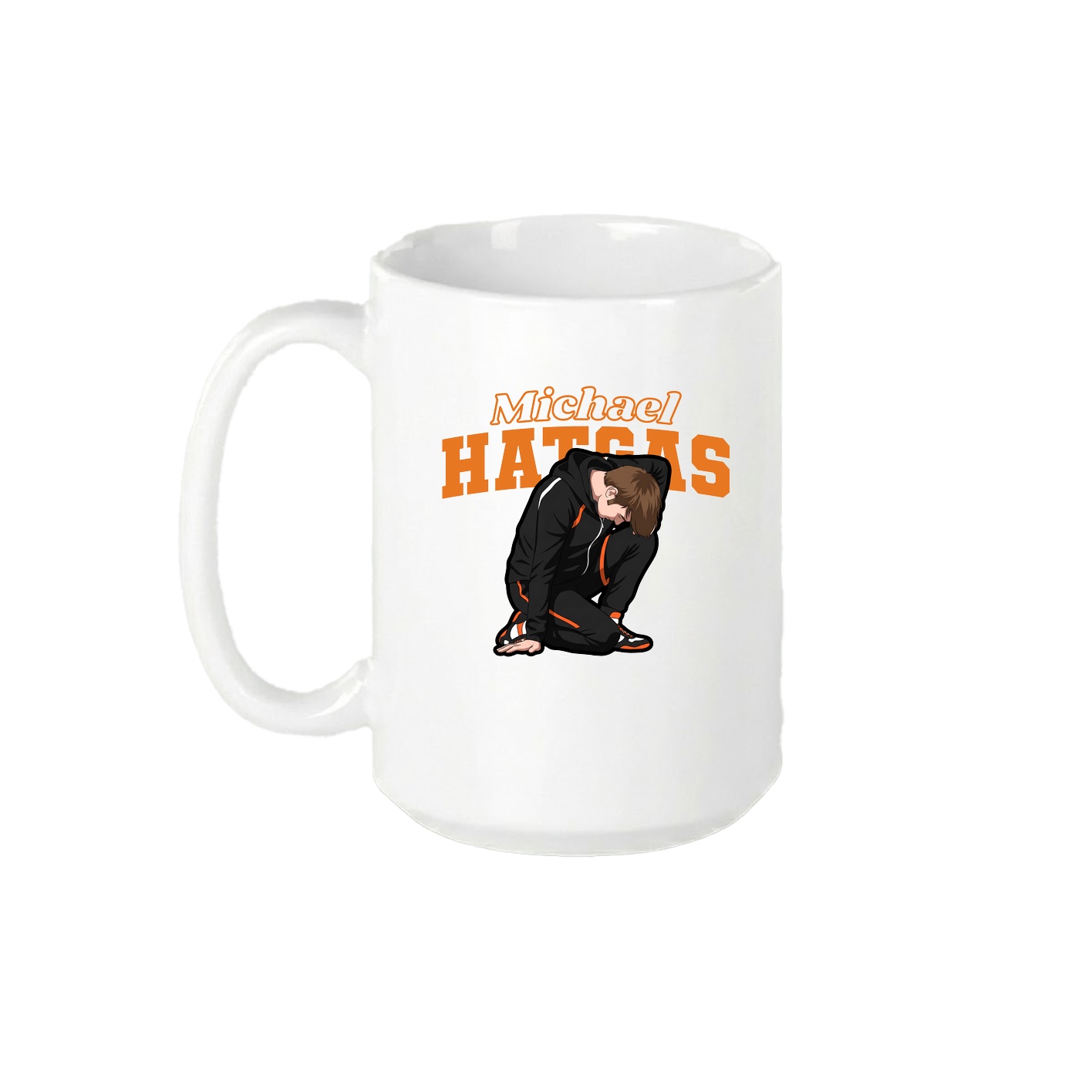 15oz Coffee Mug — Name Arch in White