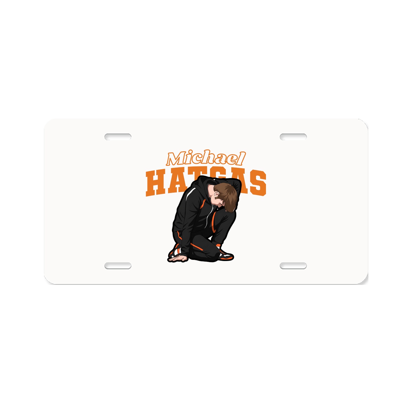 License Plate — Name Arch in Classic