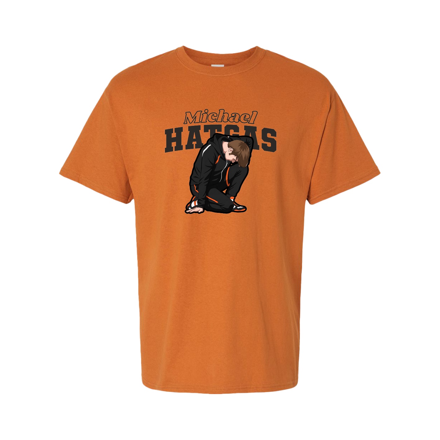 Tee — Name Arch in Orange
