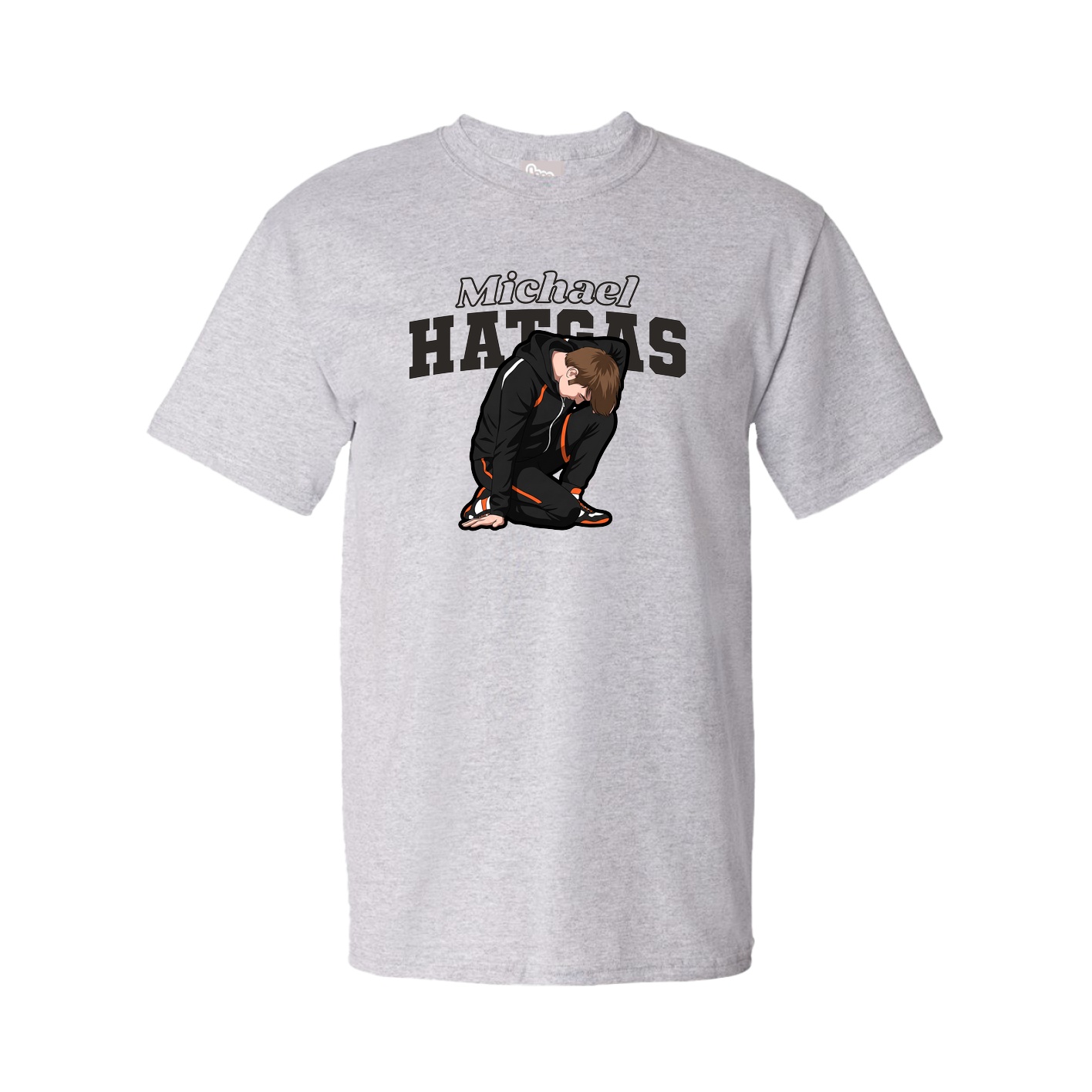 Tee — Name Arch in Grey