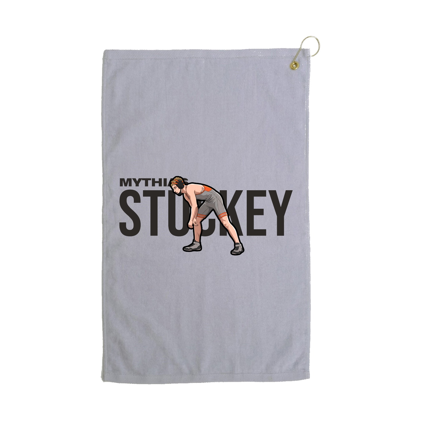 Golf Towel — Player Name in Grey