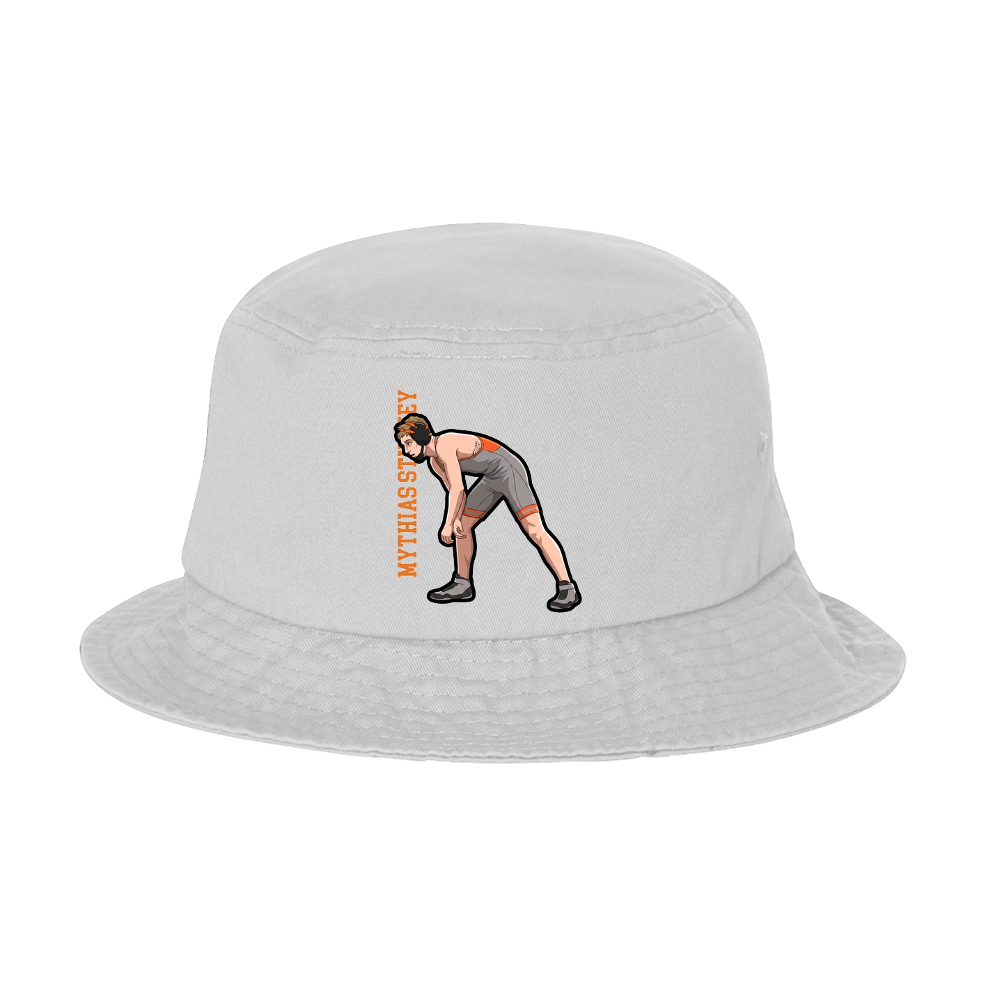 Bucket Cap — Name Vertical in White
