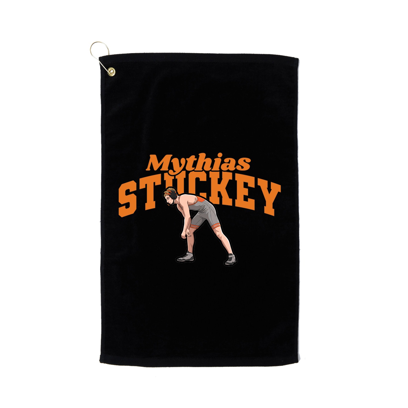 Golf Towel — Signature Arch in Black