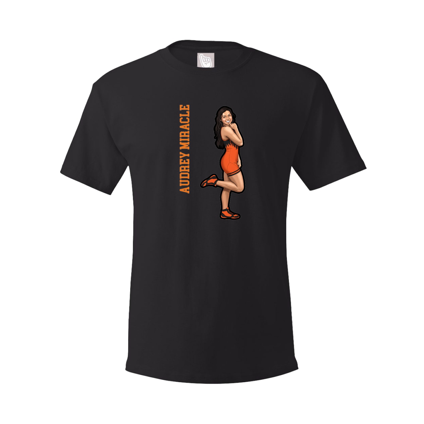 Tee — Name Vertical in Black