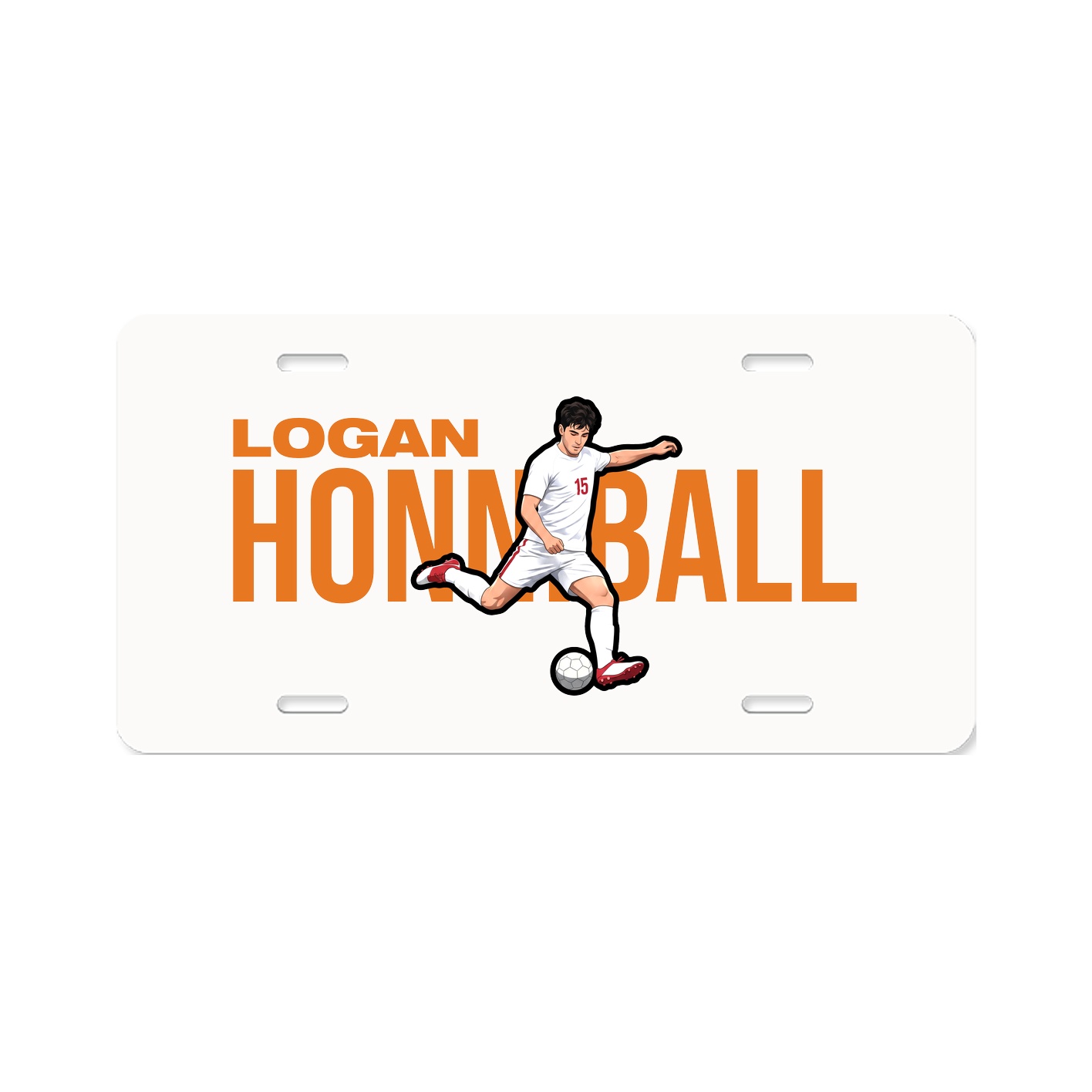 License Plate — Player Name in Classic