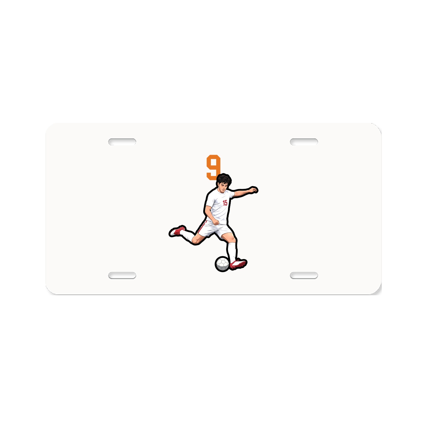 License Plate — Number Top in Classic