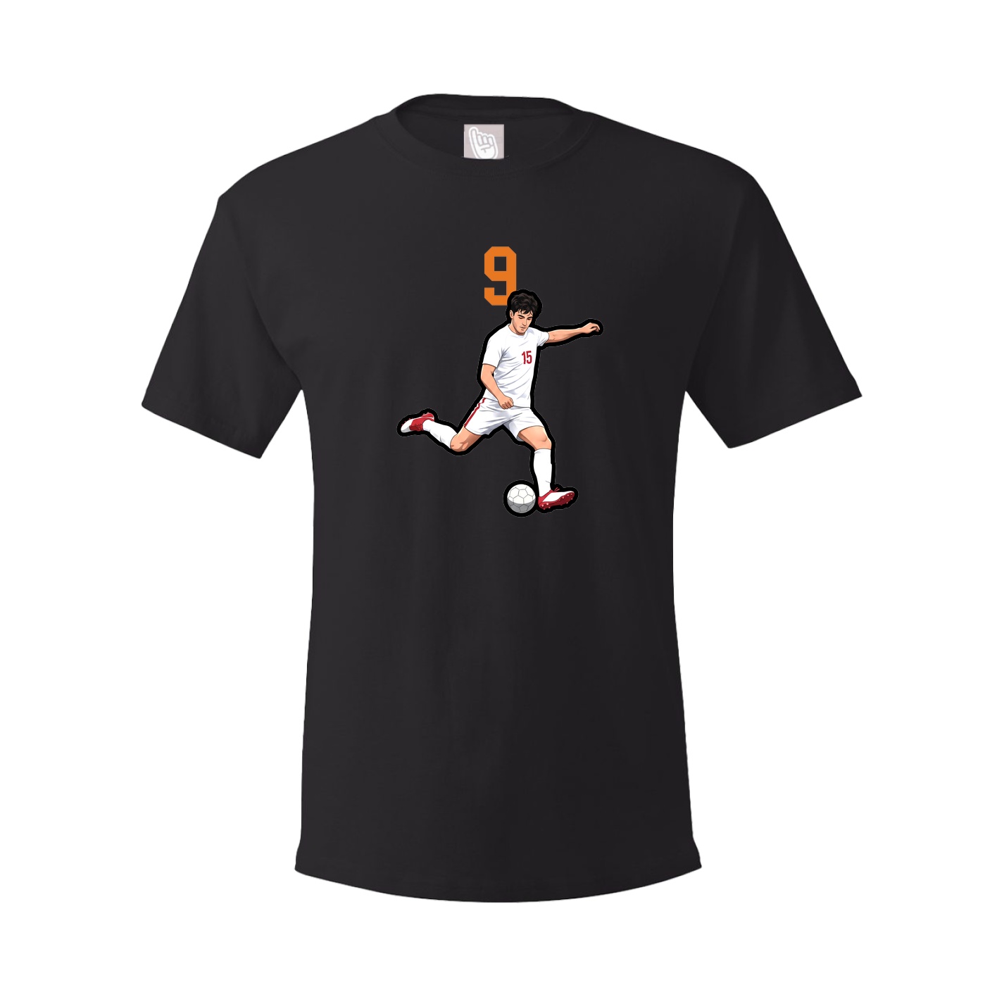 Youth Tee — Number Top in Black