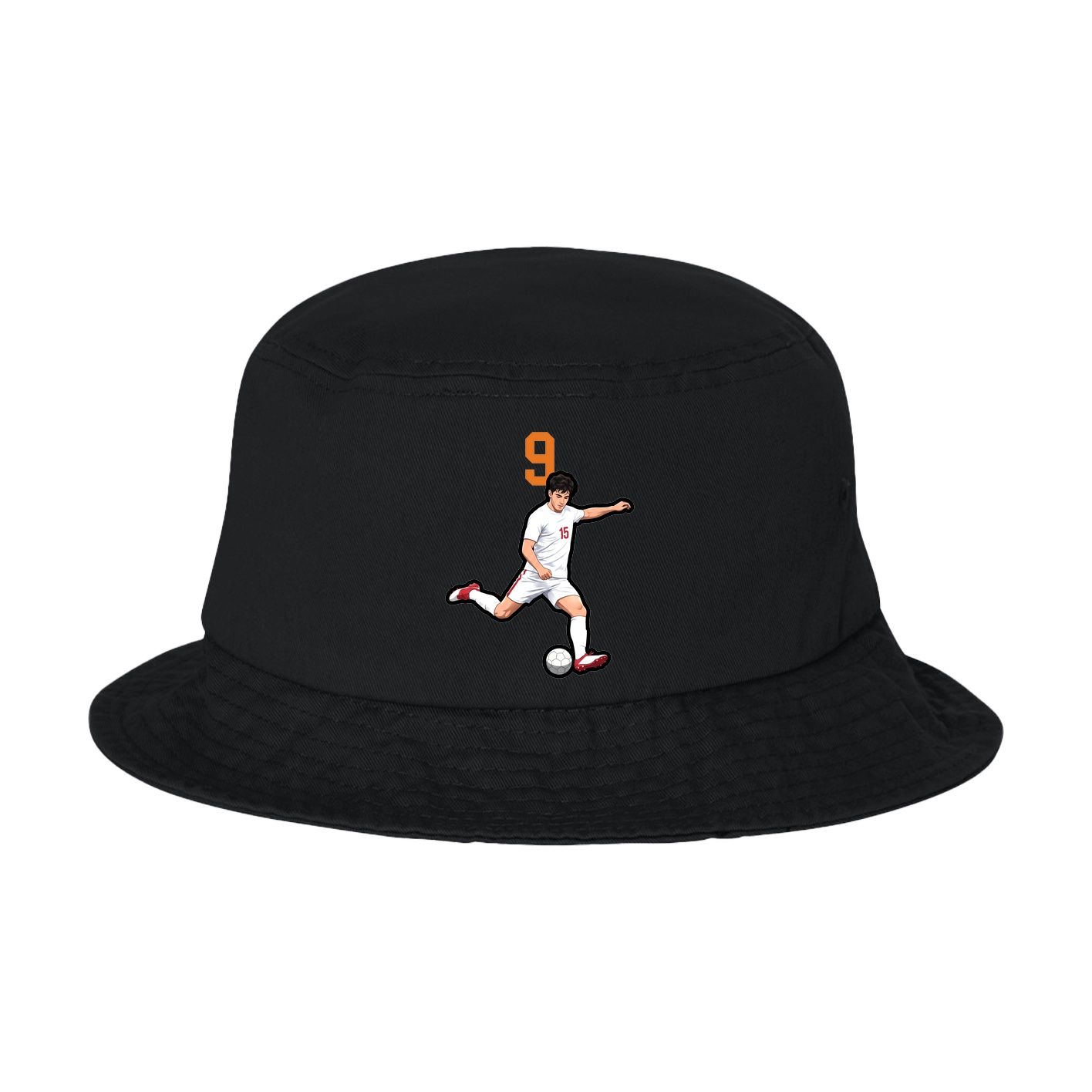 Bucket Cap — Number Top in Black