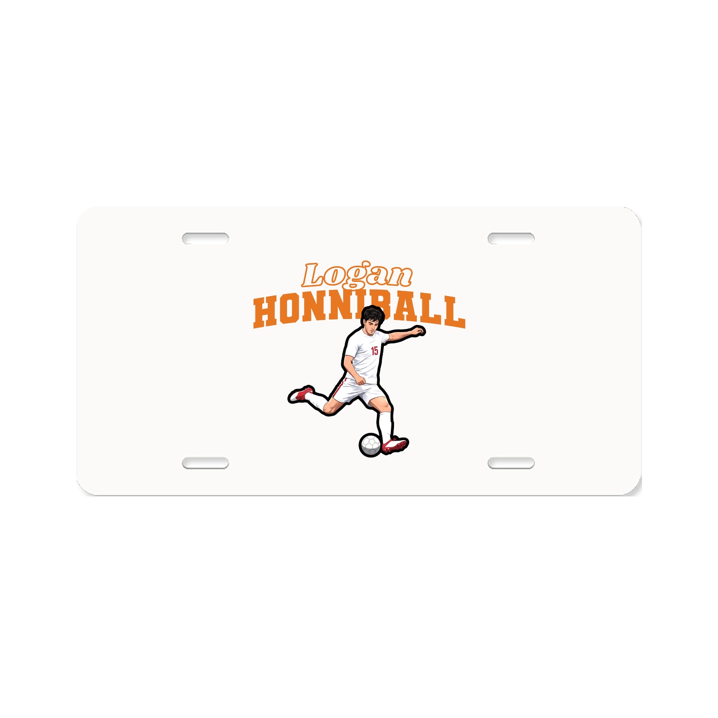 License Plate — Name Arch in Classic