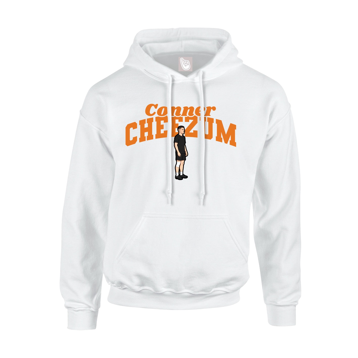 Youth Hoodie — Signature Arch in White