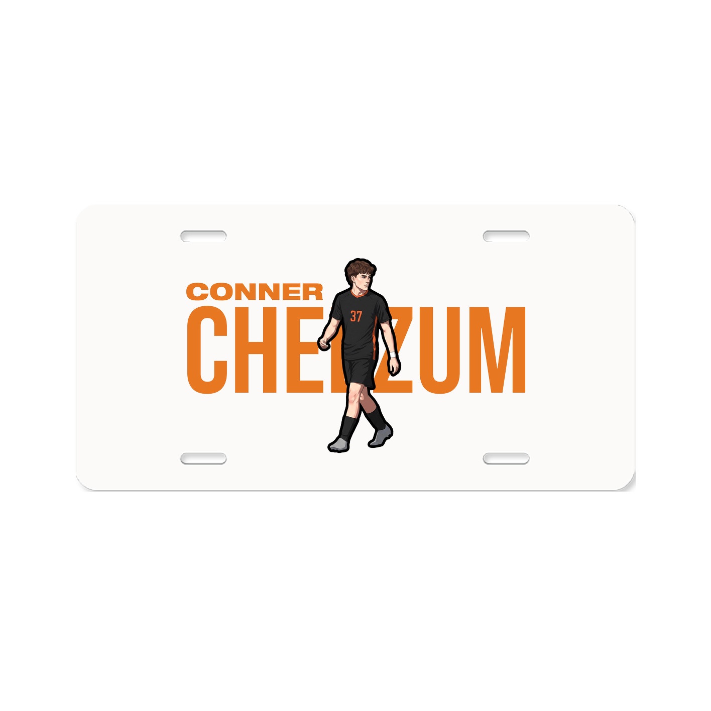 License Plate — Player Name in Classic