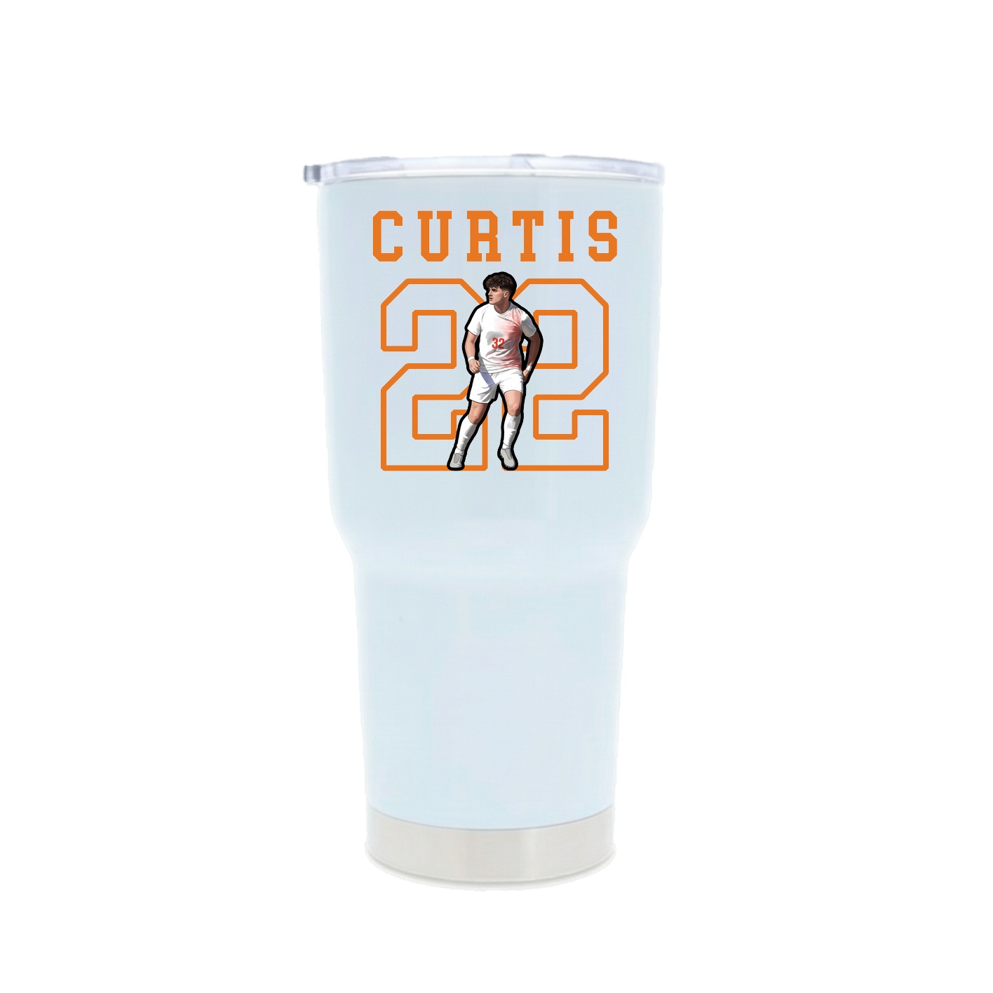 30oz Stainless Steel Tumbler — Shirsey in White