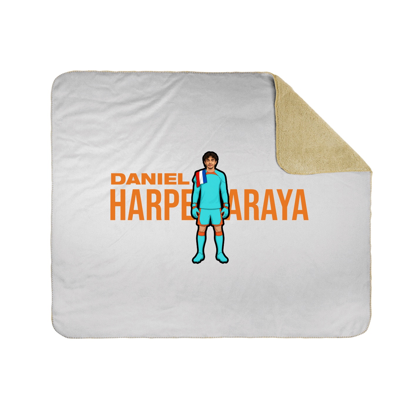 Throw Blanket — Player Name in White