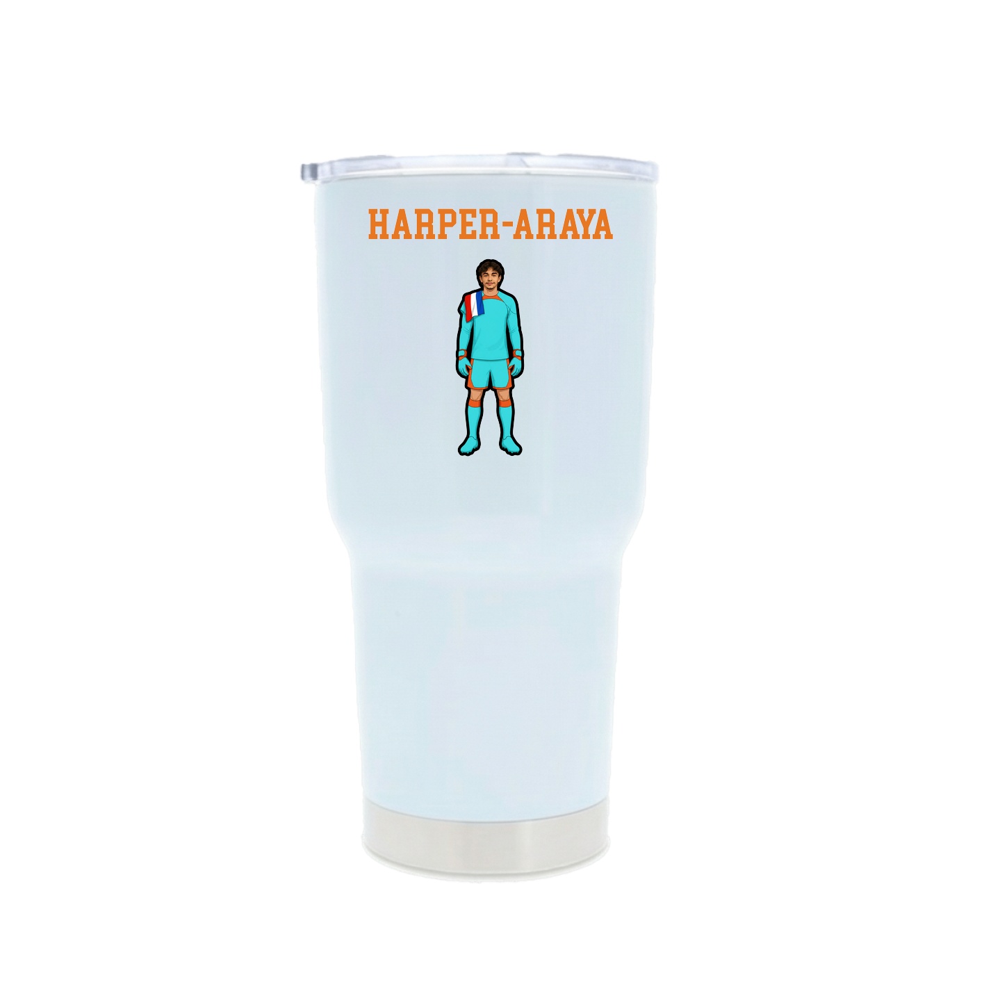 30oz Stainless Steel Tumbler — Shirsey in White