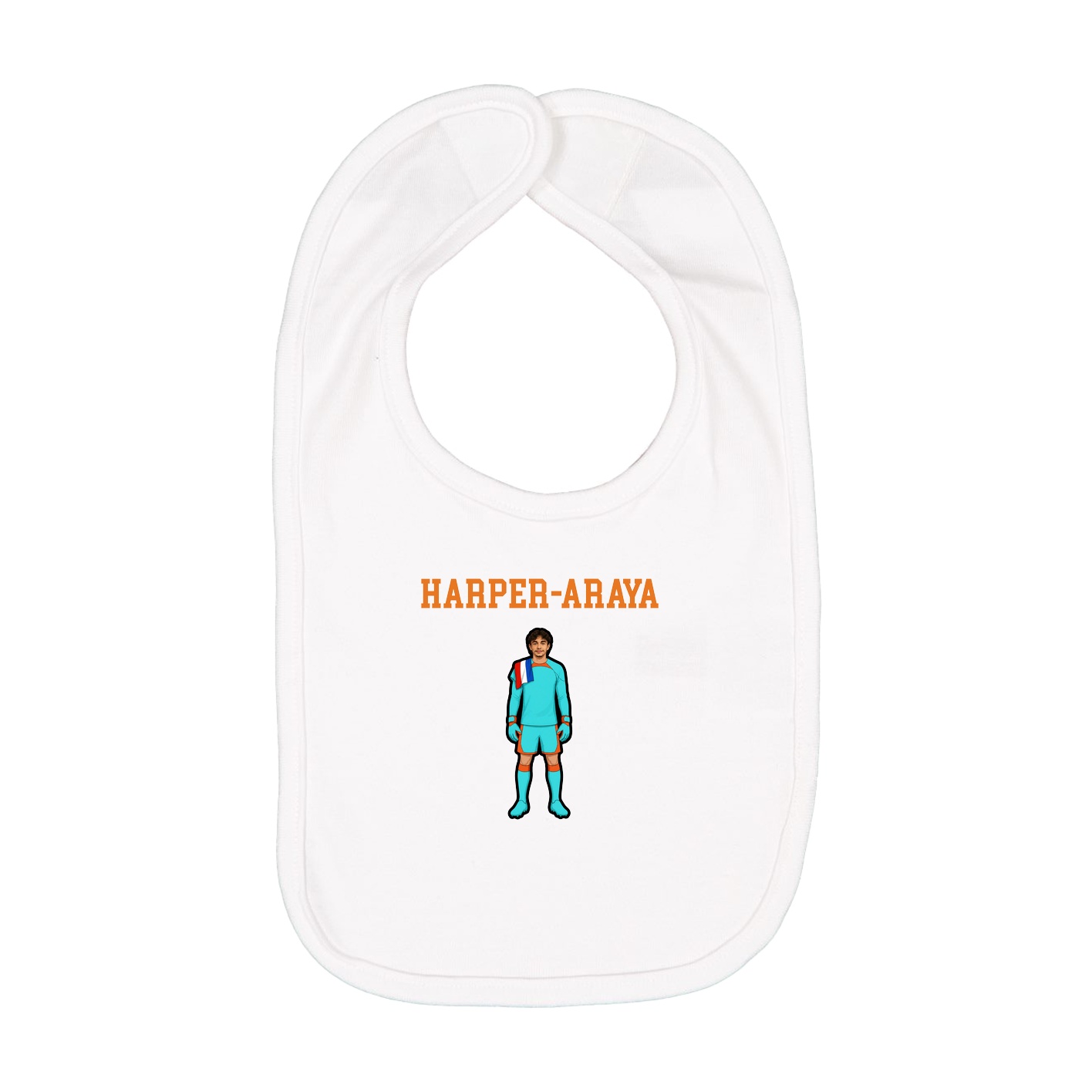 Infant Bib — Shirsey in White