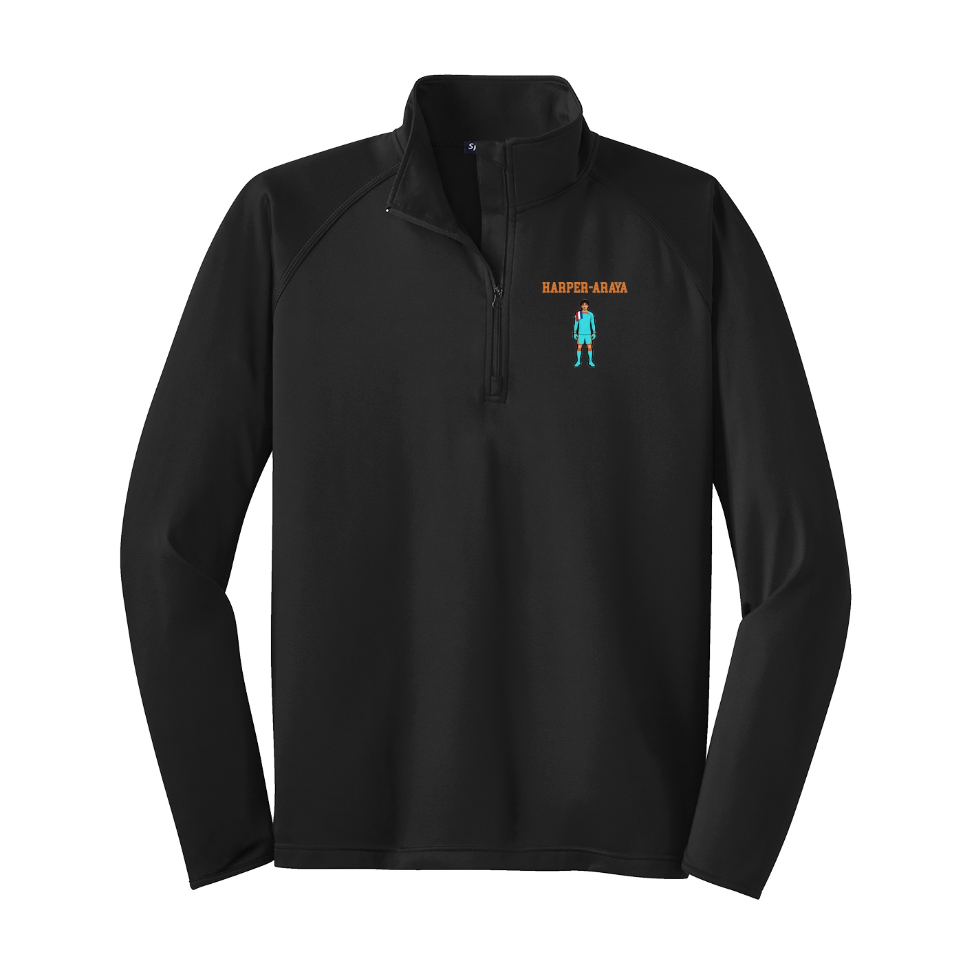 Q-Zip Pullover — Shirsey in Black
