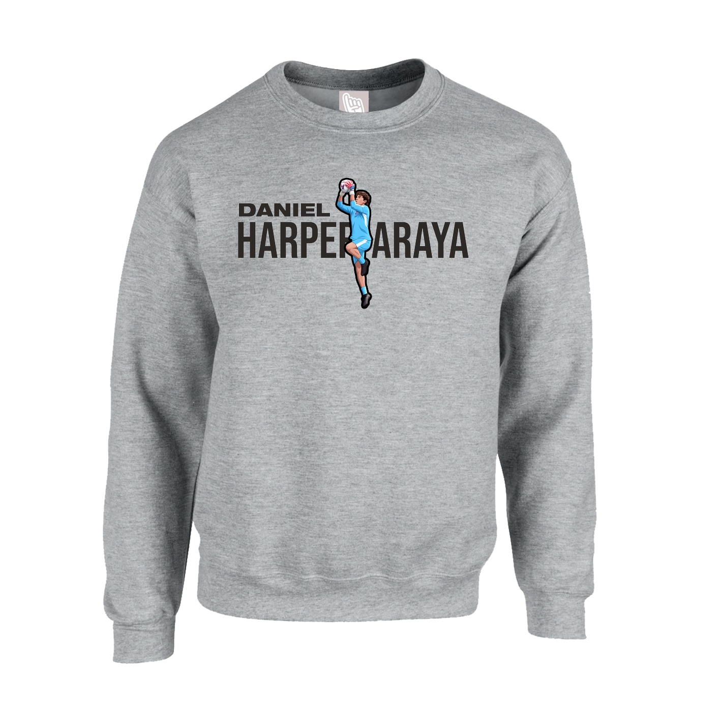 Fleece Crew — Player Name in Grey