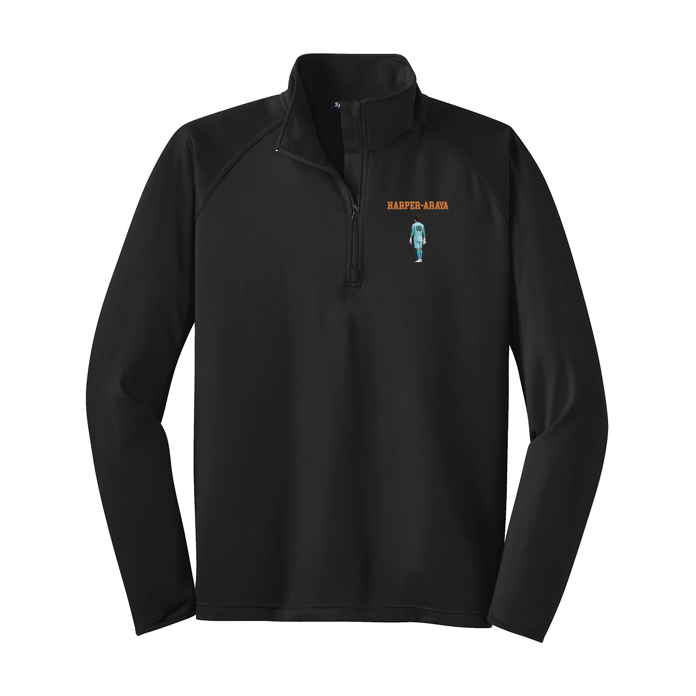 Q-Zip Pullover — Shirsey in Black