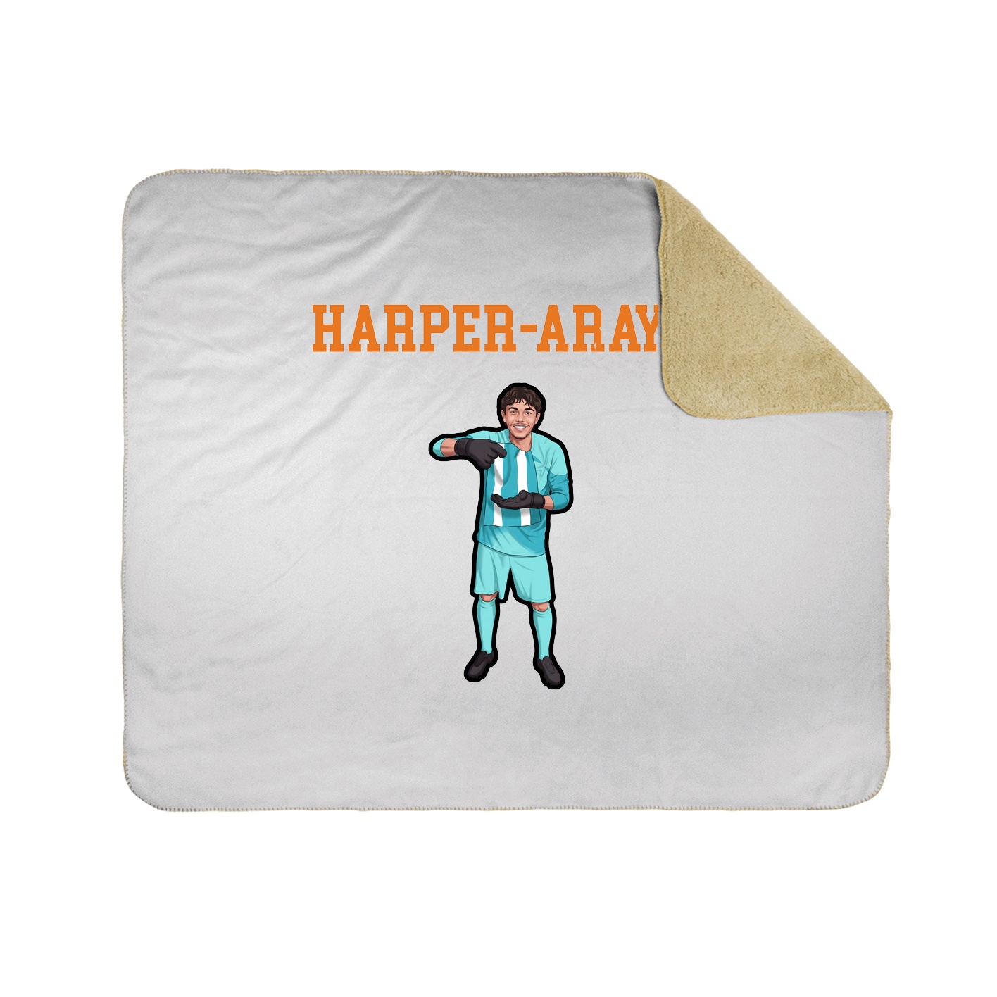 Throw Blanket — Shirsey in White