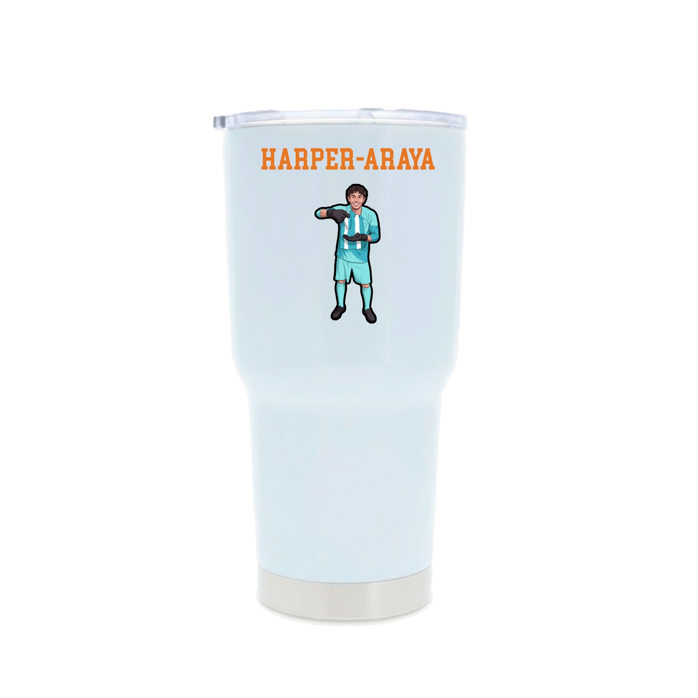 30oz Stainless Steel Tumbler — Shirsey in White