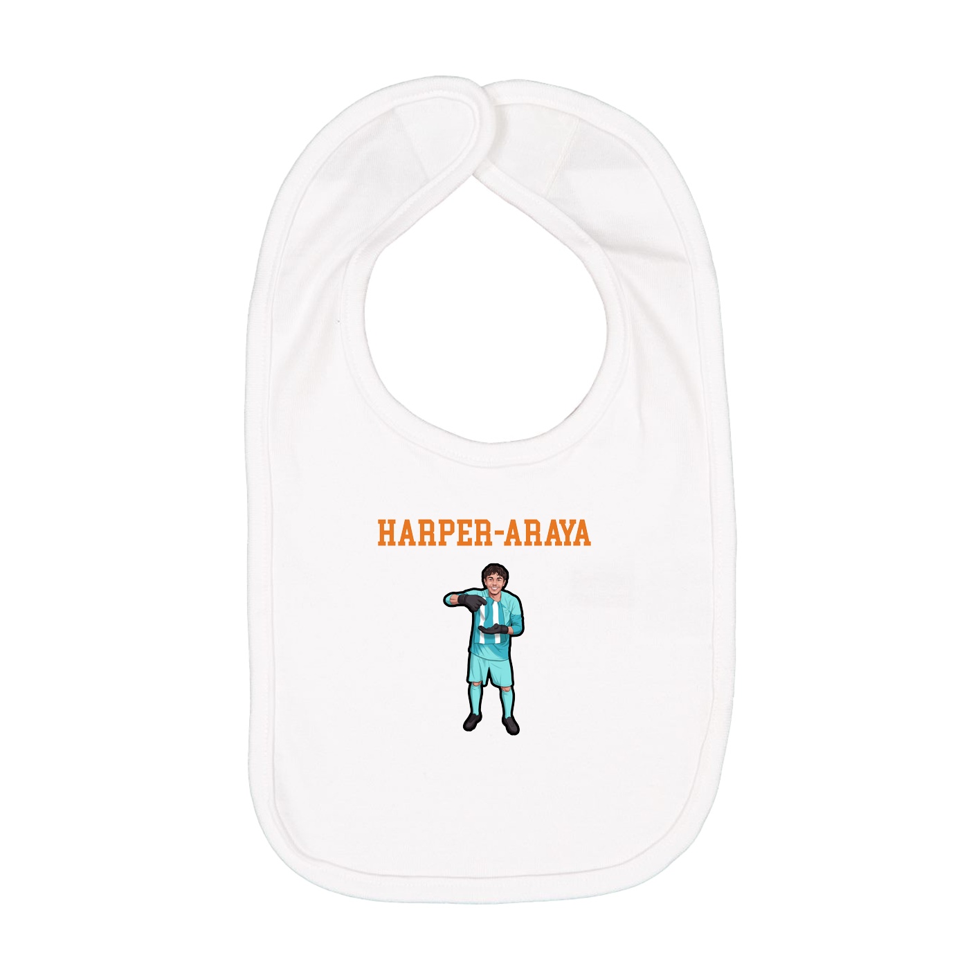 Infant Bib — Shirsey in White