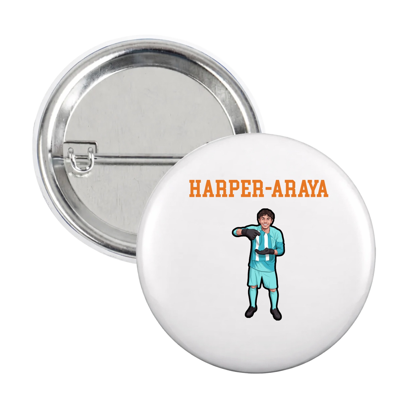 Game Day Button — Shirsey in White