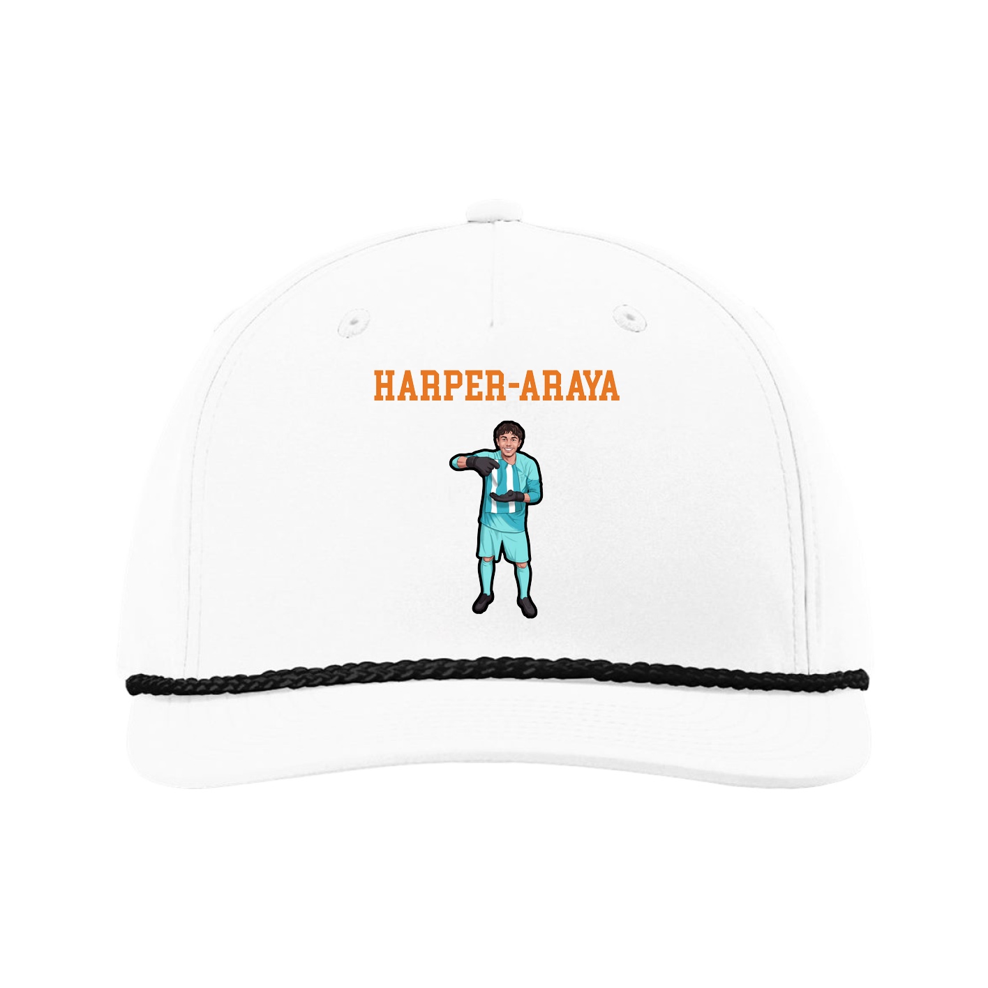Five-Panel Classic Rope Cap — Shirsey in White