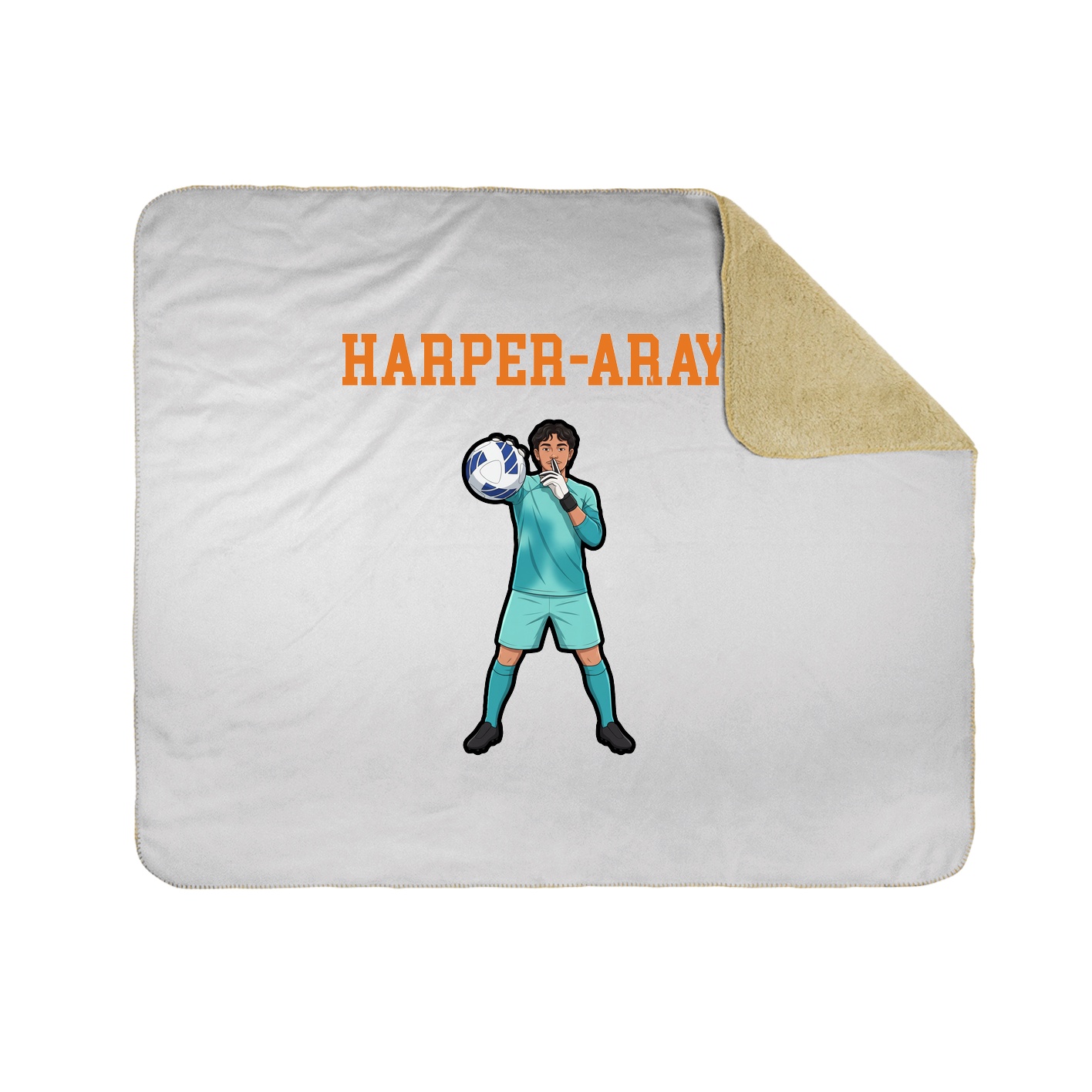 Throw Blanket — Shirsey in White