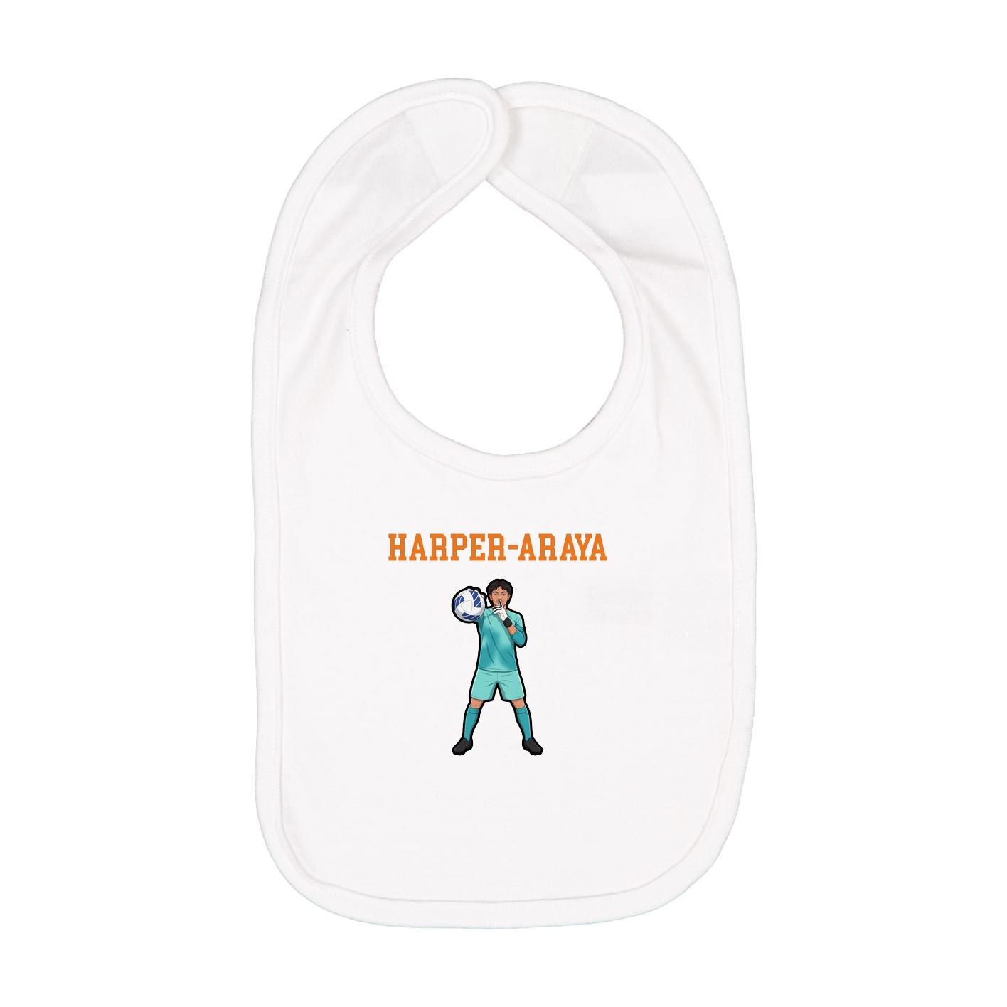 Infant Bib — Shirsey in White