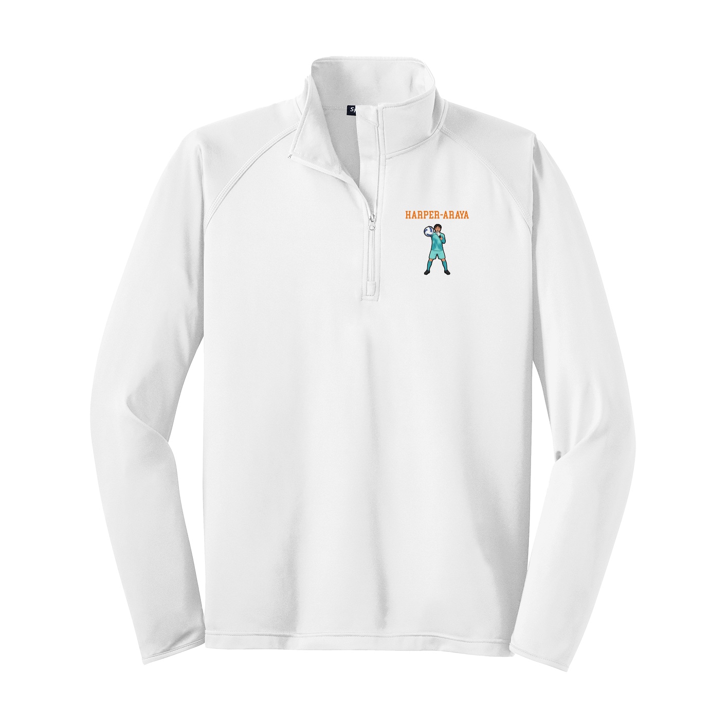Q-Zip Pullover — Shirsey in White