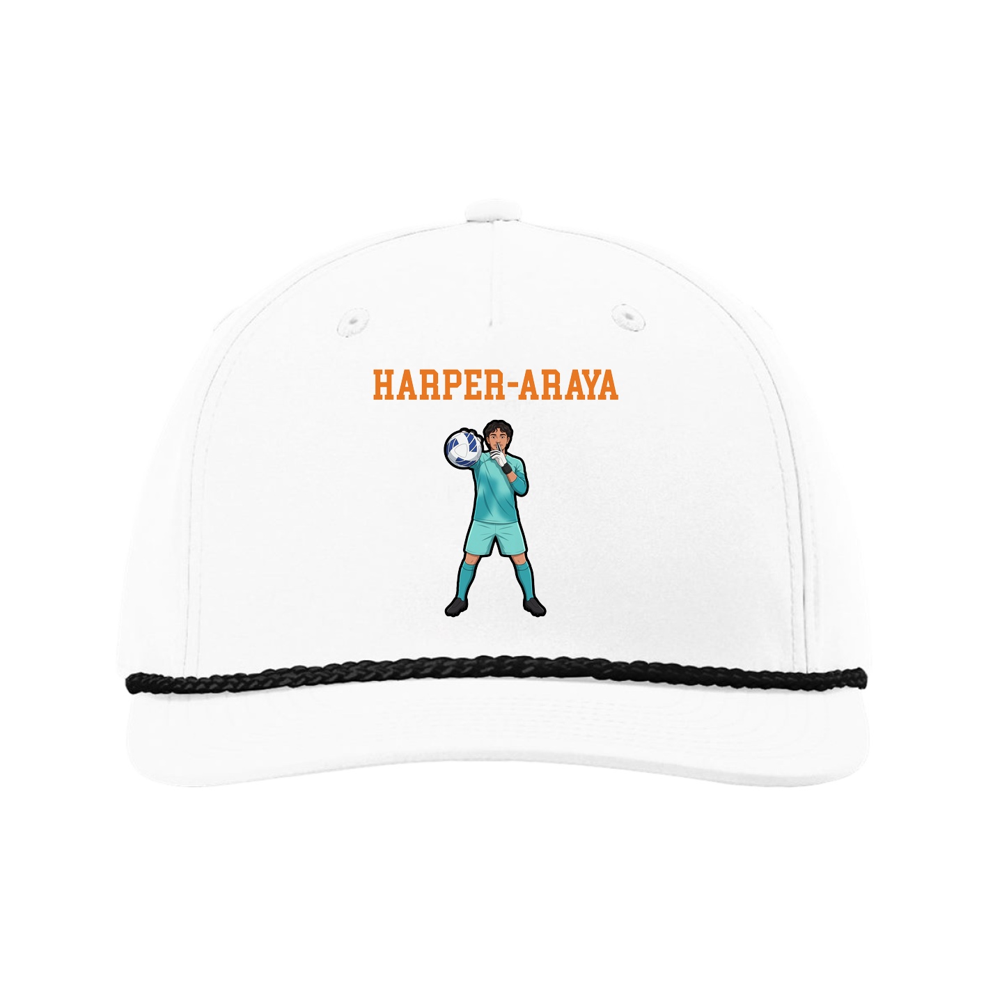 Five-Panel Classic Rope Cap — Shirsey in White