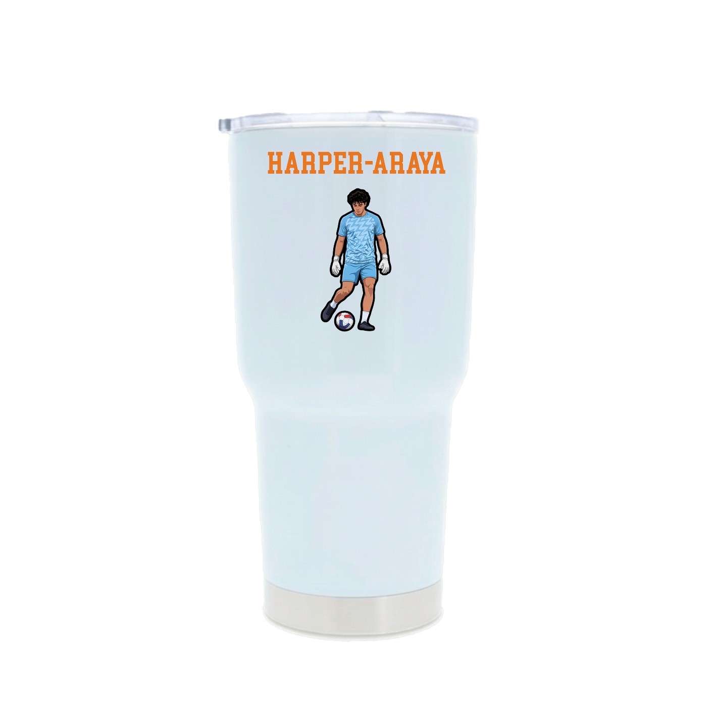 30oz Stainless Steel Tumbler — Shirsey in White