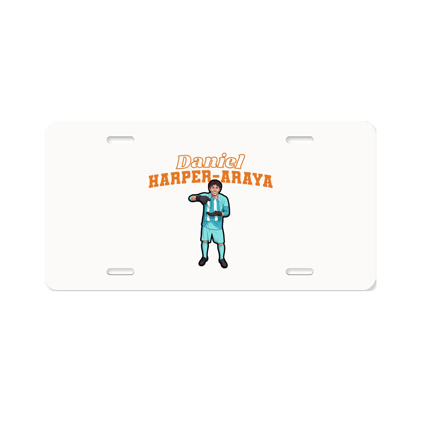 License Plate — Name Arch in Classic