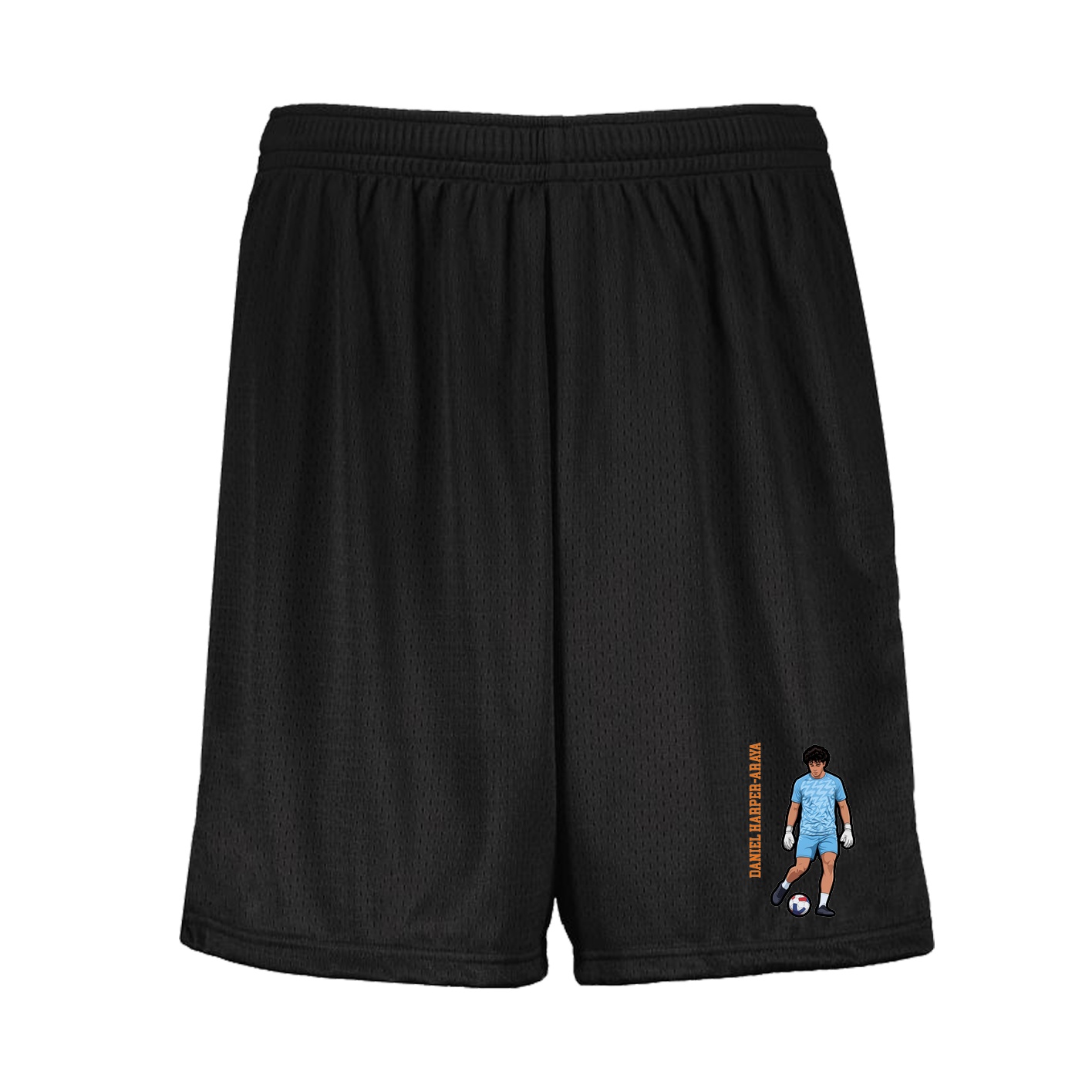 Shorts — Name Vertical in Black