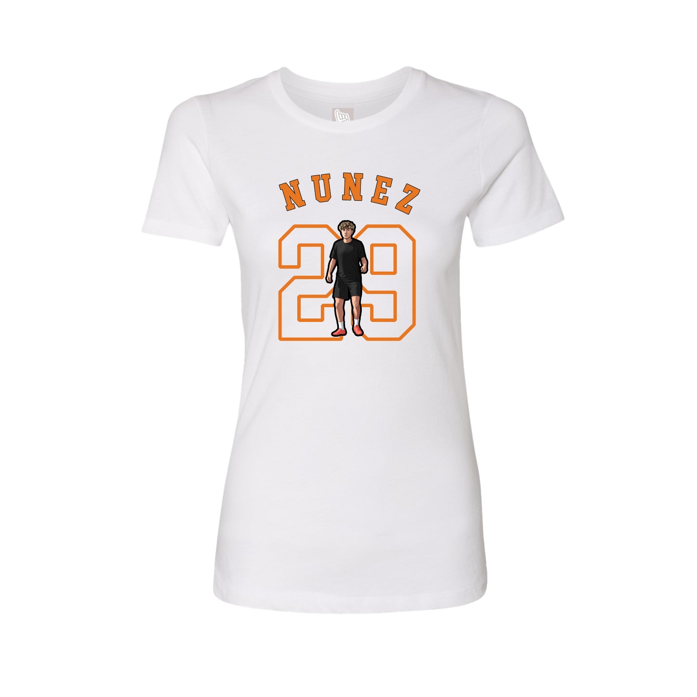 Fitted Women's Tee — Shirsey Arch in White