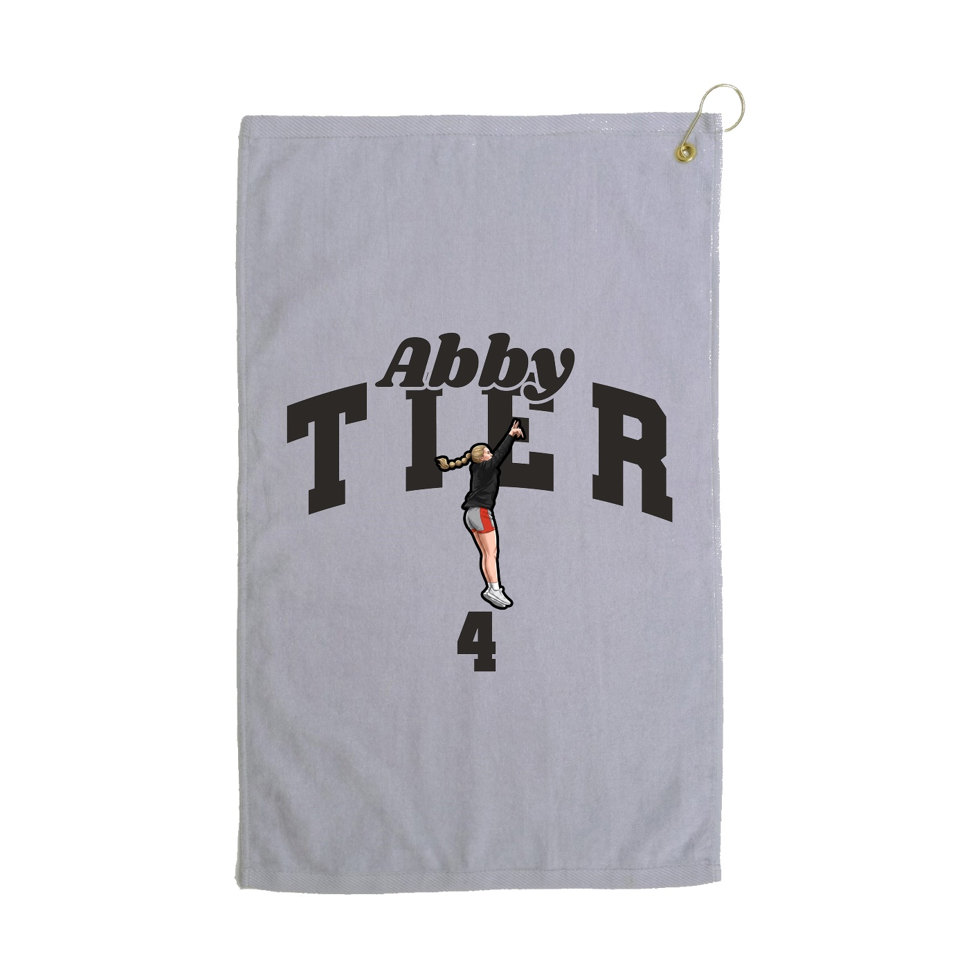 Golf Towel — Signature Arch in Grey