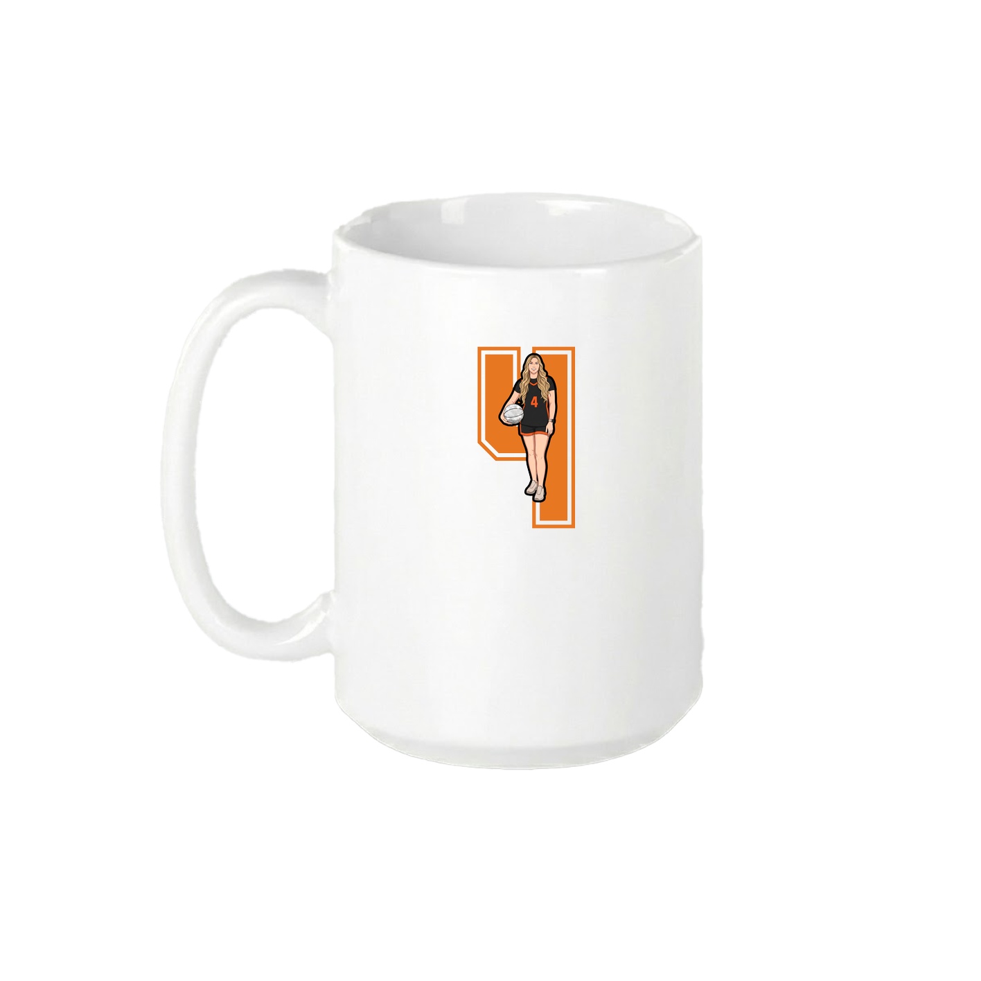 15oz Coffee Mug — Number in White