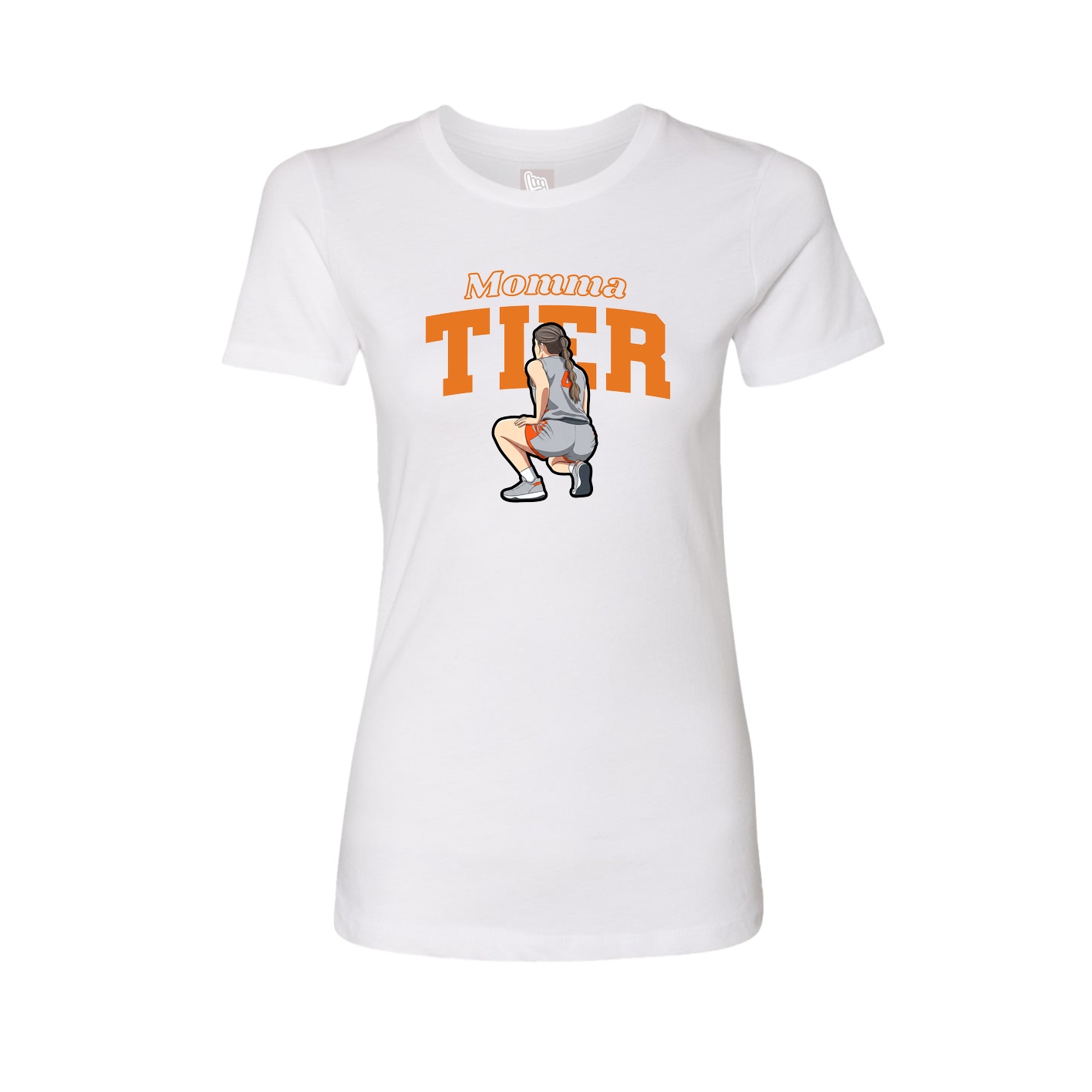 Womens Tee — Mothers Day Block in White