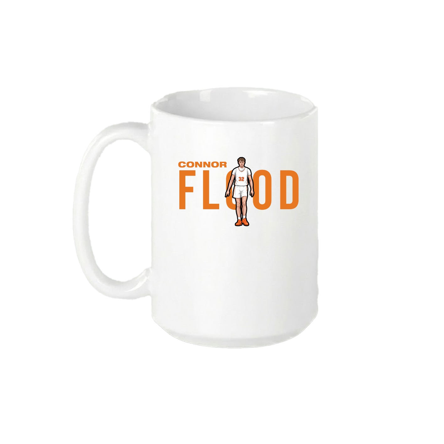 15oz Coffee Mug — Player Name in White