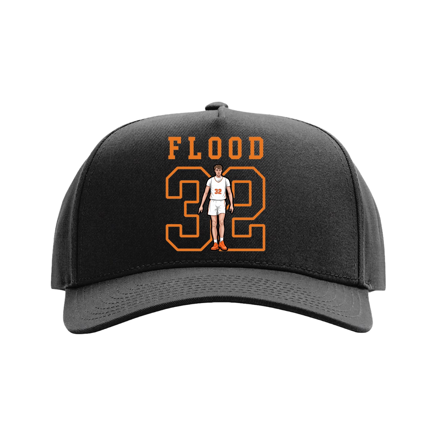 Full Fabric Five-Panel Champ Cap — Shirsey in Black