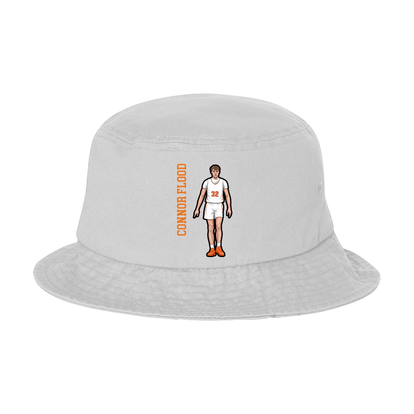 Bucket Cap — Name Vertical in White