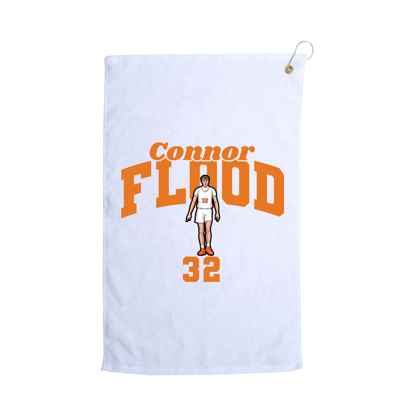 Golf Towel — Signature Arch in White